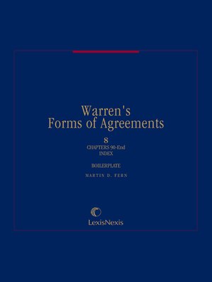cover image of Warren's Forms of Agreements